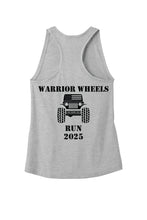 WARRIOR WHEELS RUN 2025 WOMEN'S RACER BACK TANK