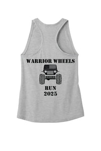 WARRIOR WHEELS RUN 2025 WOMEN'S RACER BACK TANK