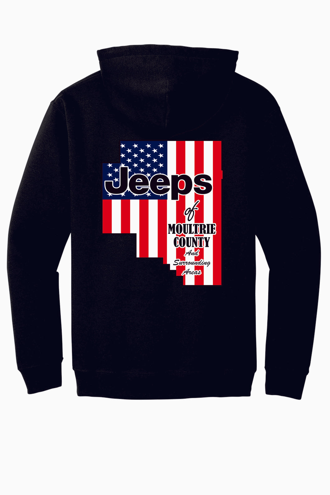 MOULTRIE COUNTY JEEP CLUB BLACK HOODIE $25/$30
