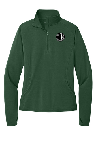 MATTOON EDUCATION ASSOCIATION  Forest Green 1/4 Zip Pullover Women's
