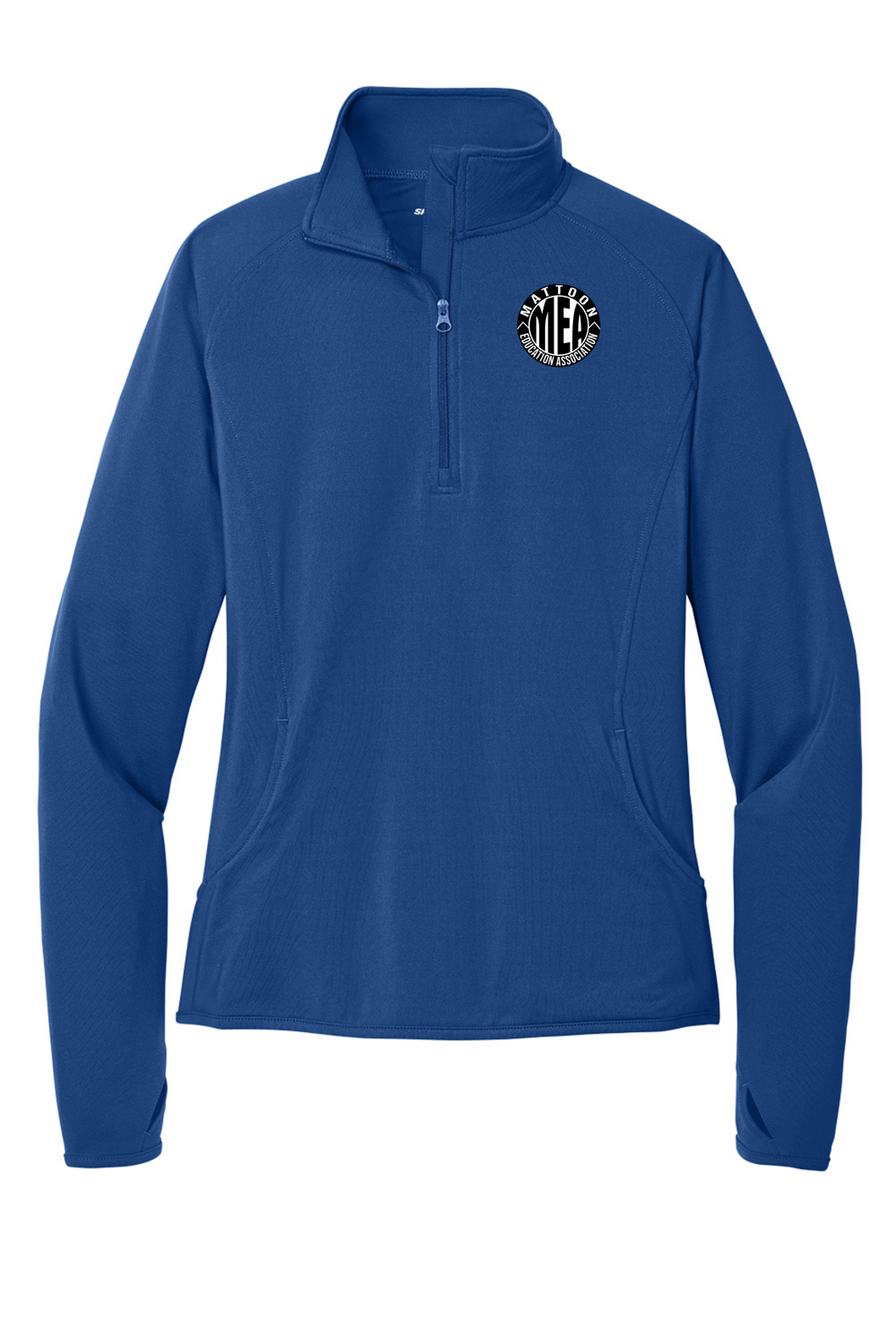 MATTOON EDUCATION ASSOCIATION  True Royal 1/4 Zip Pullover Women's