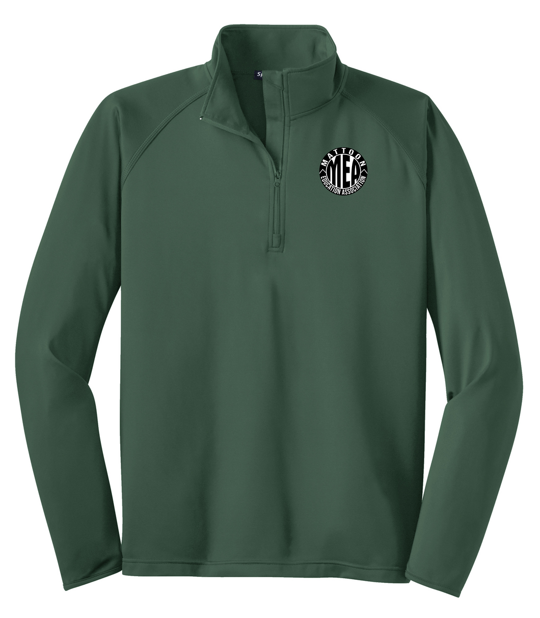 MATTOON EDUCATION ASSOCIATION Forest Green 1/4 Zip Pullover